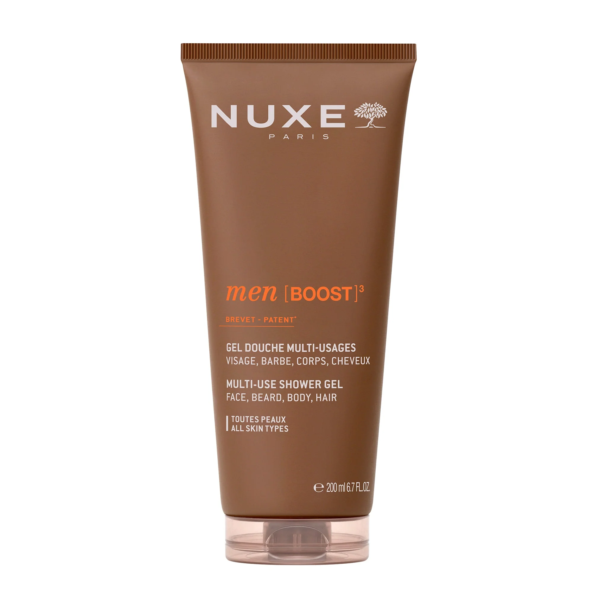 Gel de Ducha Multi-usos para Rostro, Barba, Cuerpo y Cabello
